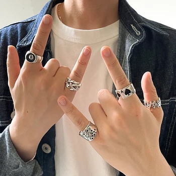Chrome Hearts Aprilwell 5-6 PCs Gothic Silver Color Ring 1