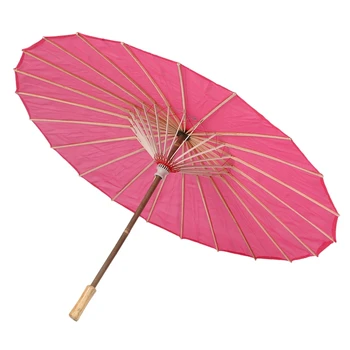 

Chinese Oriental Japanese Dance Umbrella Parasol, Red Rose
