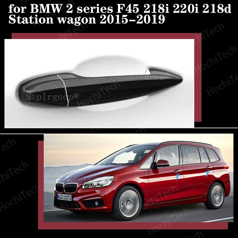 

Real Carbon Fiber Car Door Handle Trims Decoration Covers Protector for BMW 2 series F45 218i 220i wagon 2015-2019 Car Styling