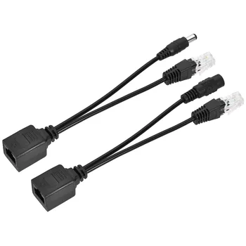 

uxcell PoE Splitter and PoE Injector Kit IEEE 802.3af Compliant RJ45 4 Pin Adapter 4Set