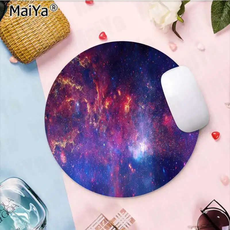 MaiYa Galaxy Круглый Коврик для мыши PC компьютерный коврик компьютерный стол коврик для игр