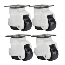 4 Pcs Retractable Leveling Casters Industrial Machine Swivel Caster Castor Wheel for Office Chair Trolley 330 Lbs Capacity GD-40