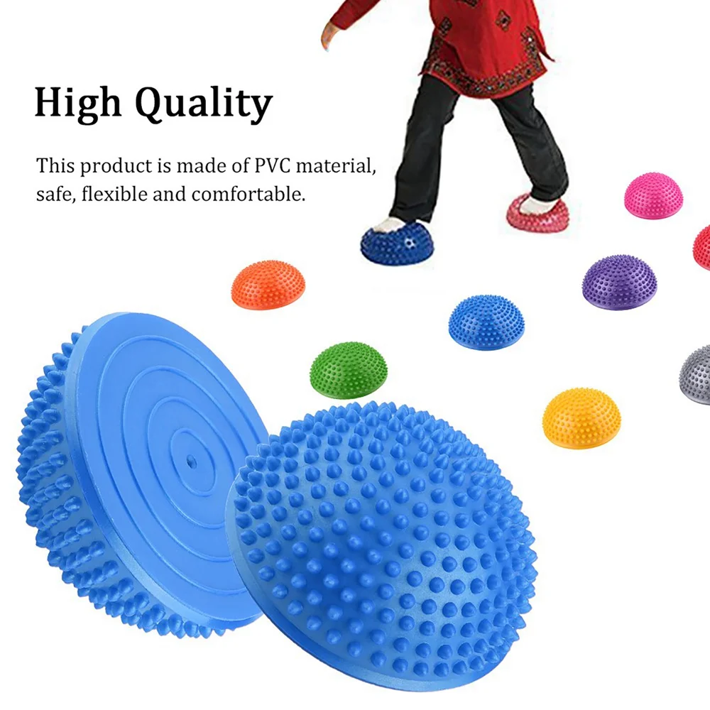 Yoga Half Ball Physical Fitness Appliance Exercise balance Ball Point Massage Stepping Stones Balance Pods