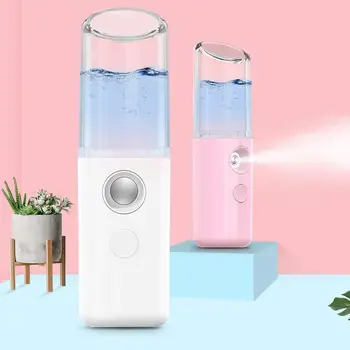 

1pc Fashion Nano Spray Steamer Portable Steam Face Charging Beauty USB Diffuser Aroma Steaming Instruments Humidifier E3S5
