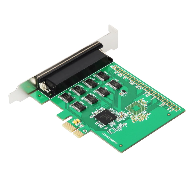 PCI-Express до 8 портов RS232 DB9 плата последовательного доступа с вентилятором из кабеля XR17V358 чипсет