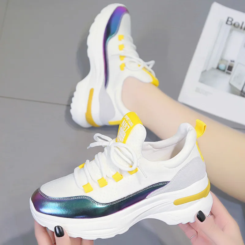 colorful chunky sneakers