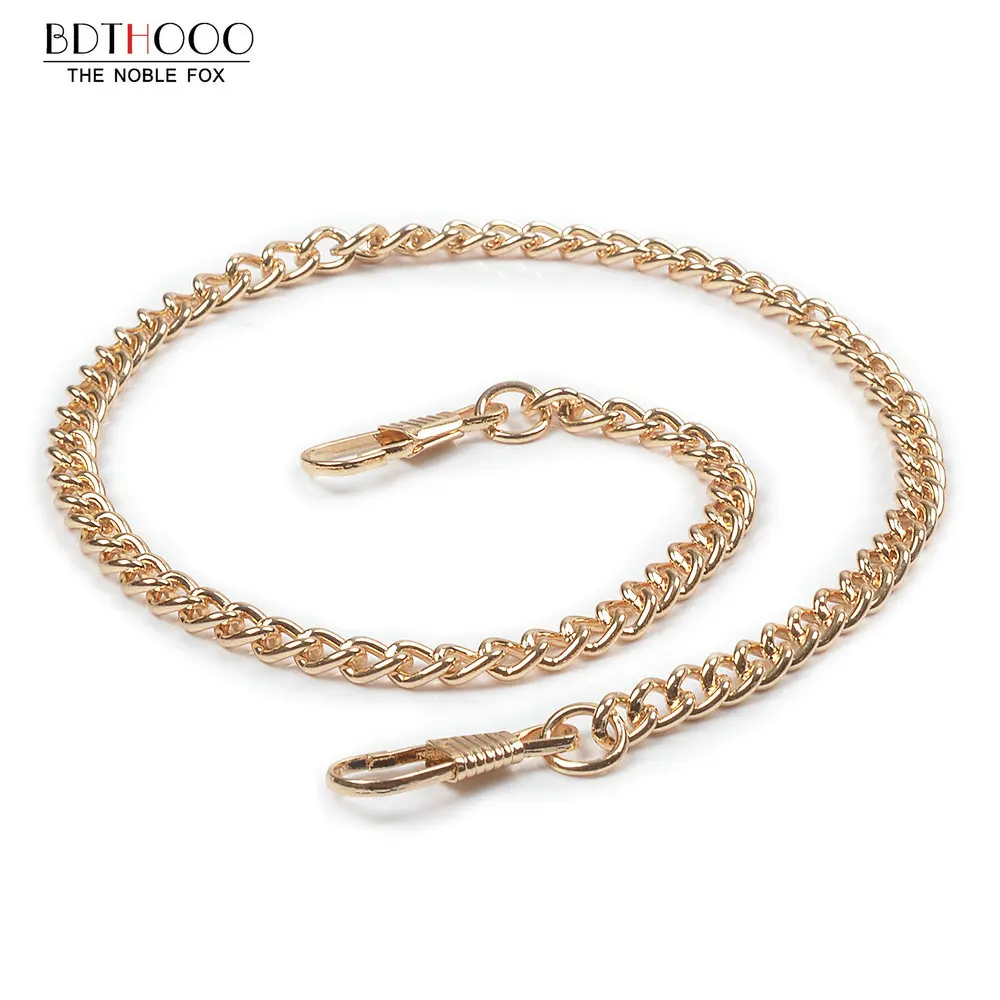 40cm Replacement Metal Chain For Hand Bags Handle Crossbody Handbag Antique Bronze Tone DIY Bag Strap Accessories Hardware Gold