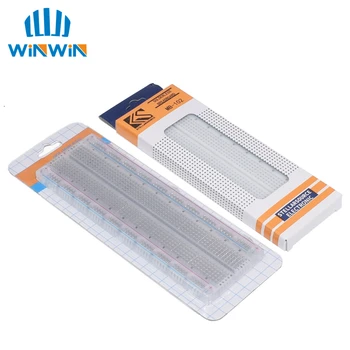 

Free Shipping 10PCS MB-102 MB102 Breadboard 830 Point Solderless PCB Bread Board Test Develop DIY