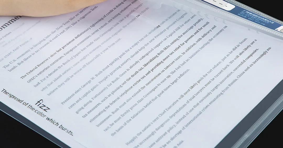 Xiaomi Fizz Пряжка типа A4 файл сумка Папка канцелярский школьный офисный чехол PP 6 цветов