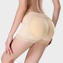 Женские трусики с набедренной подкладкой, подтягивающие ягодицы, шорты, Корректирующее белье, нижнее белье для похудения, бесшовные кружевные трусы