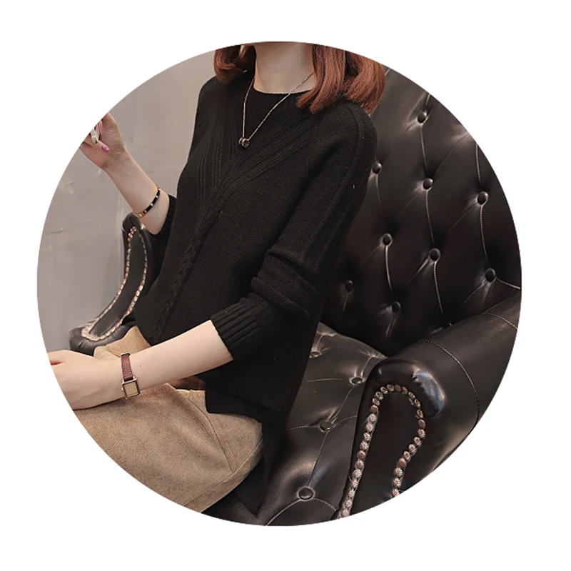 Winter Women pullover sweater fashion Autumn plus size sweaters O-neck knitwear loose knitted sweater female slim casual tops