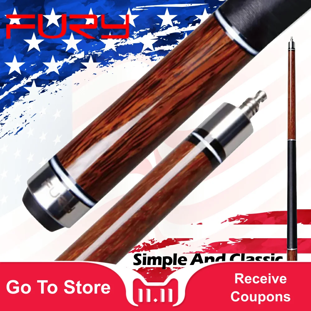 

FURY Official Store Pool Cue NA5 11.75mm&13mm Tiger Tip Cue Stick Selected Maple Shaft Taco Cue Professional Billiard Cue Newly