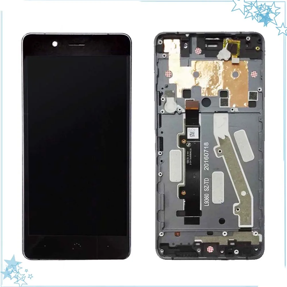 

High Quality For BQ X5 plus LCD Display+Touch Screen Digitizer Assembly with Frame Cell Phone Replacement Spare Part