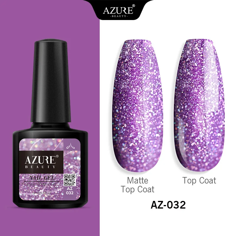 Azure beauty Гель-лак полуперманентный замачиваемый УФ/светодиодный Гель-лак розового цвета с матовым эффектом Гель-лак для нейл-арта маникюра - Цвет: AZ-032