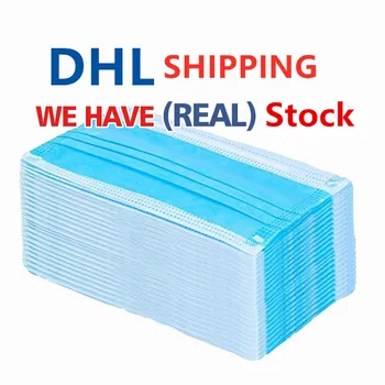 

CC DHL-UPS Dropshipping Anti Virus Face Mask Factory Direct Sale Disposable 3 Layers Non Woven Earloops Masks Fast Shipping