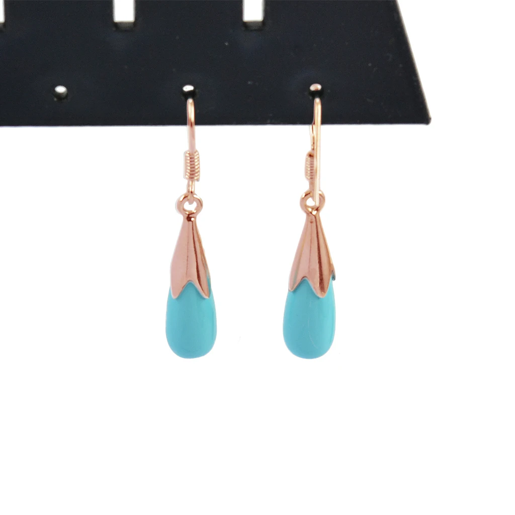 10pcs  Jewelry Components Rose Gold DIY Beadings Findings Earring Hooks with Flower Cups Earwire Fittings For Bead Crystal Pearl