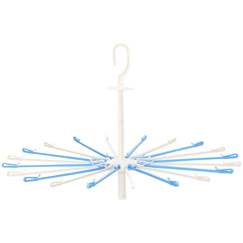 

Children Umbrella Racks Towel Rack Baby Diapers Wind Drying Folder 20 Rotatably Plastic Peg