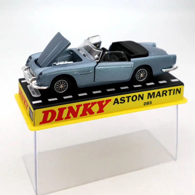 Коллекционные модели автомобилей Aston Martin голубого цвета в подарок игрушки Dinky из