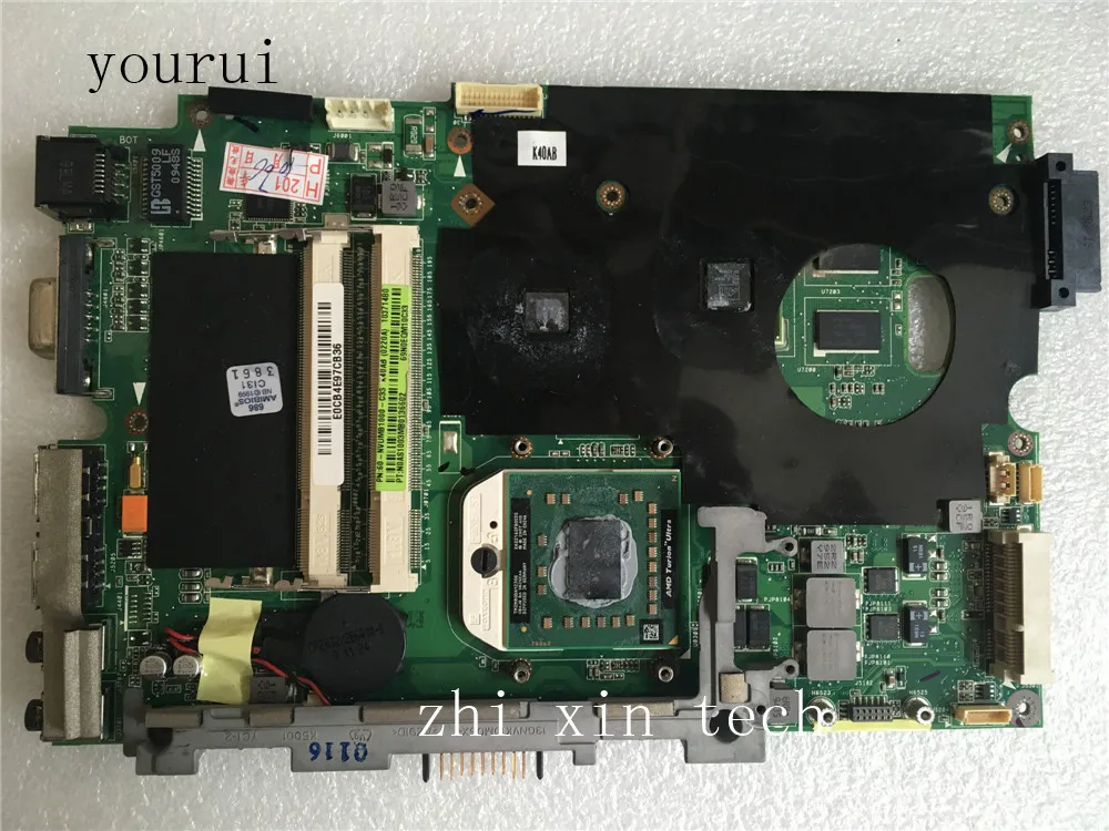 Высокое качество материнская плата yourui для ноутбука ASUS K40AB rev 1 3 69N0EQM10C33 работает
