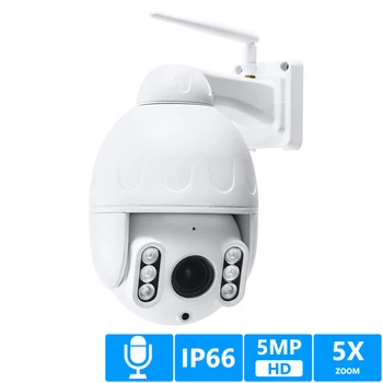 

Dome IP Camera Video Surveillace Wifi IR Auto Cruise Tour Audio MIC Record Two Way Audio Talk 128G Flash Card 5MP Onvif