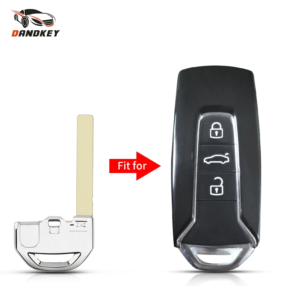 Dandkey 10pcs Replacement Car Key Blade For VW Volkswagen Touareg 2018