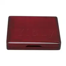 Yibuy красивый темно-красный Натуральная отделка твердой древесины фасун Рид Чехол для 5 Рид