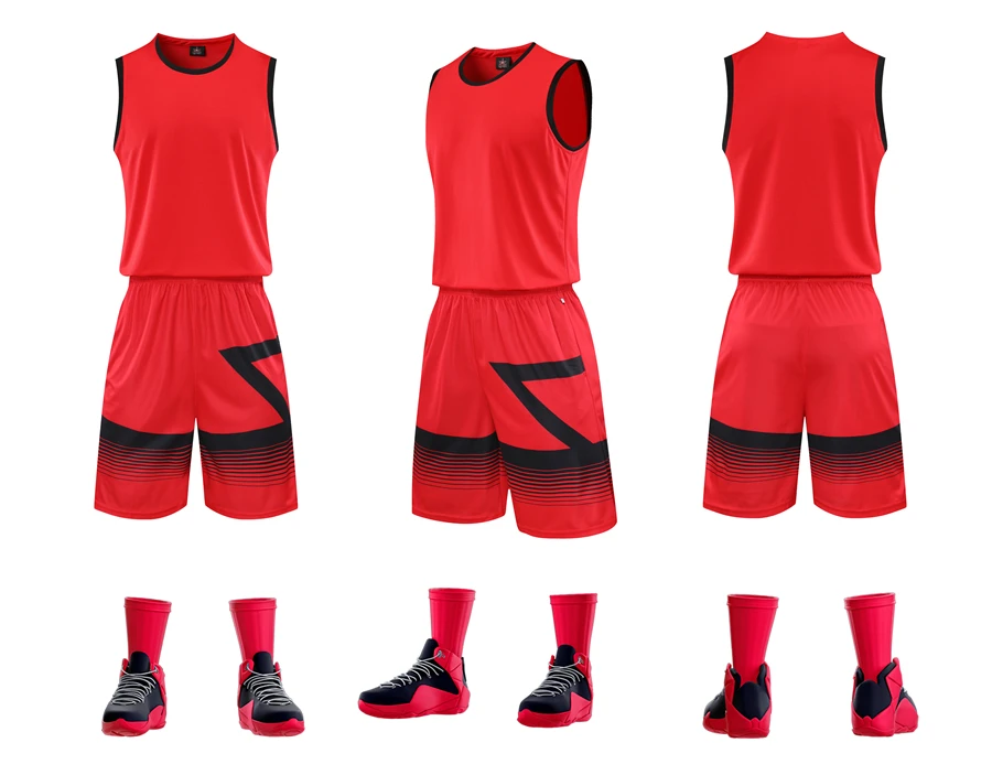 Для мужчин Баскетбол форменная одежда возврат пустые Баскетбол в колледже костюм Спортивная футболка спортивный комплект из двух предметов комплект одежды Настройка печати