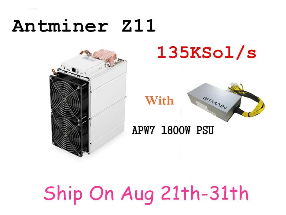 В наличии Antminer Z11 135k Sol/s 1418W с BITMAIN 1800W PSU Equihash Miner лучше, чем Antminer Z9 S9 S11 S15 Innosilicon A9 В наличии Antminer Z11 135k Sol/s 1418W с BITMAIN 1800W PSU Equihash Miner лучше, чем Antminer Z9 S9 S11 S15 Innosilicon A9