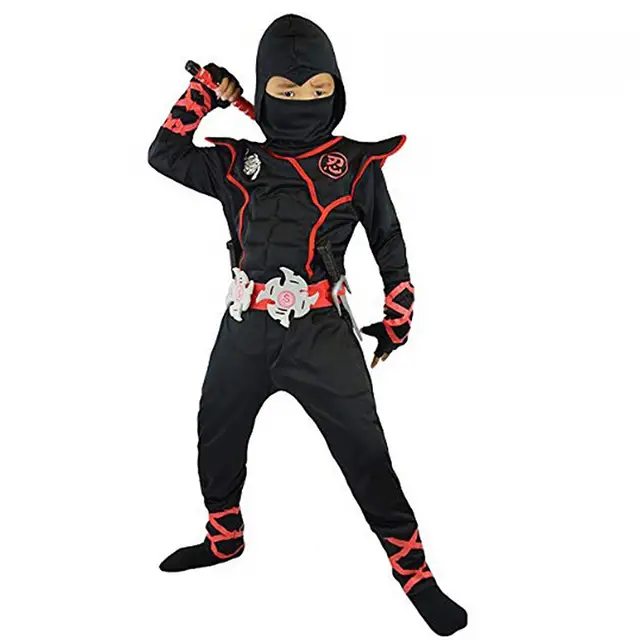 Halloween Costume For Kids Cosplay Japanese Ninja Costume Muscle