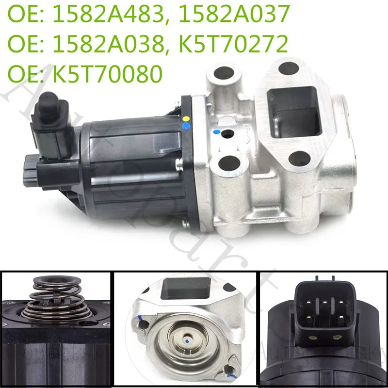 

Complete Full Set EGR Exhaust Gas Ricirculation Valve K5T70080 for Mitsubishi L200 Pickup Triton Pajero OEM 1582A483 1582A037