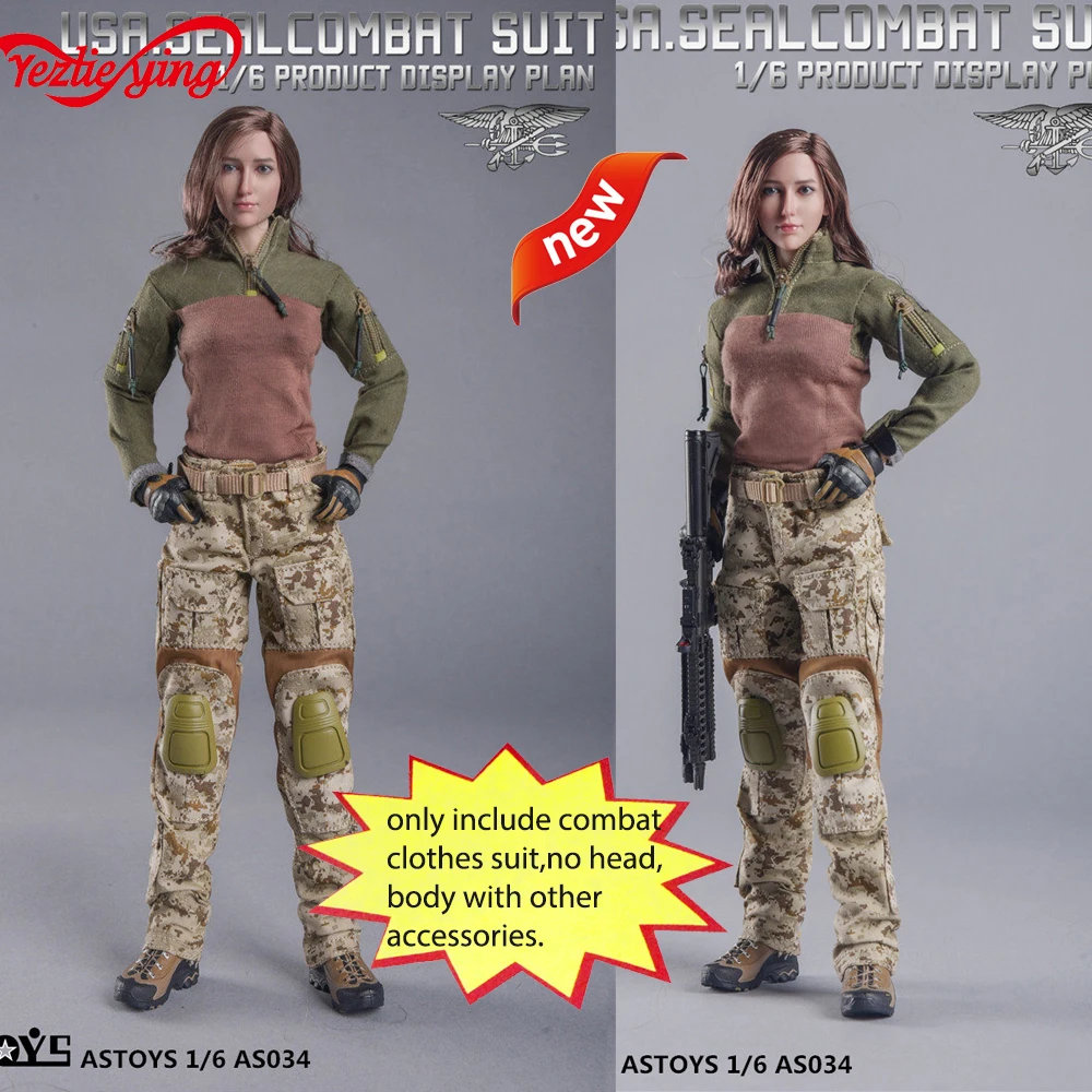 Женский костюм одежды ASTOYS 1/6 AS034 боевые костюмы с уплотнениями куртка брюки пояс