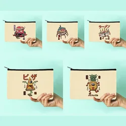 Cute Monster Series Pattern Cosmetic Bags Women Travel Storage Bag WashOrganize Portable Makeup Bag Pouch Canvas Pencil Cases