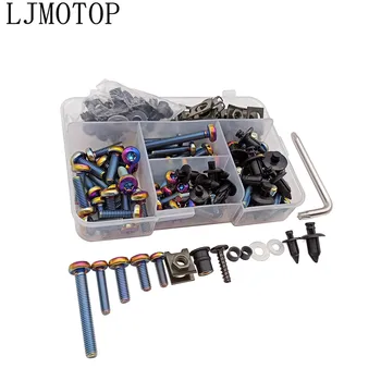 

Universal Motorcycle Fairing Screws Fastener Clips Body Spring Bolts Kit for Suzuki TL1000S 600 750 KATANA B-KING GSXS1000 RM 85