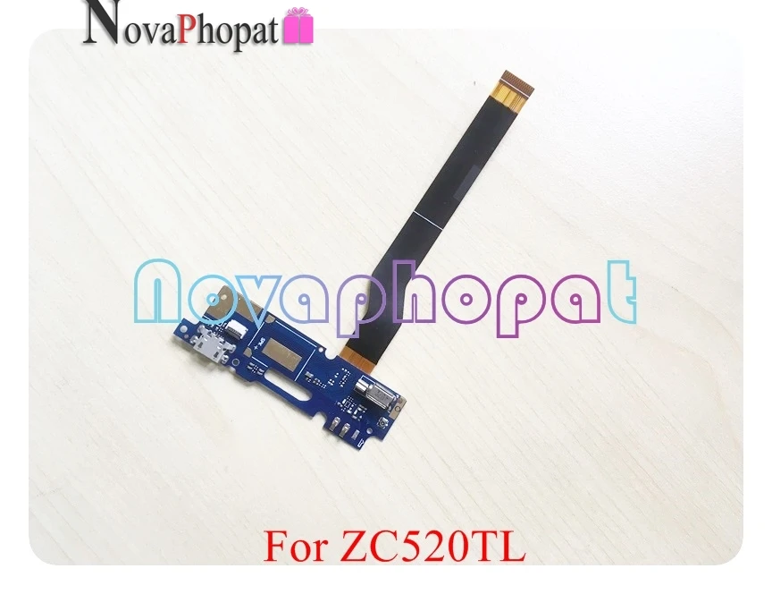 Novaphopat для ASUS Zenfone 3 Max ZC520TL USB док-станция зарядное устройство зарядный порт разъем микрофон с гибким кабелем микрофон Вибратор доска