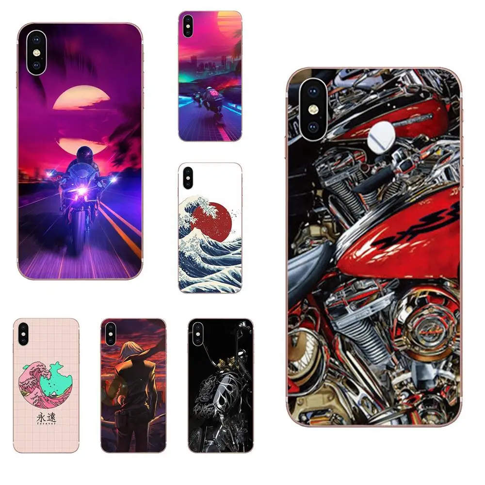 

For Huawei Honor Mate 7 7A 8 9 10 20 V8 V9 V10 G Lite Play Mini Pro P Smart Silicone Phone Shell Cover Japan Wave Art Moto