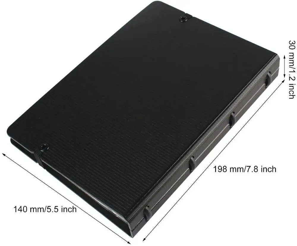 Business Card Organizer Holder Book, Credit Binder File Sleeve Storage, Name Card Holders Men & Women, 5 Index Tabs