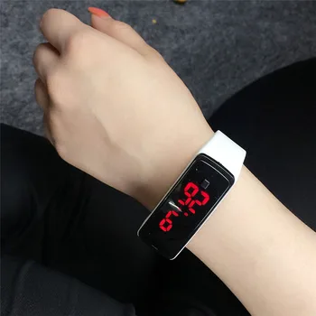 

Fashion Student Watch Led Electronic Digital Boy girl Silicone Strap Wrist Watches Children Clock Hour Kids Date C281