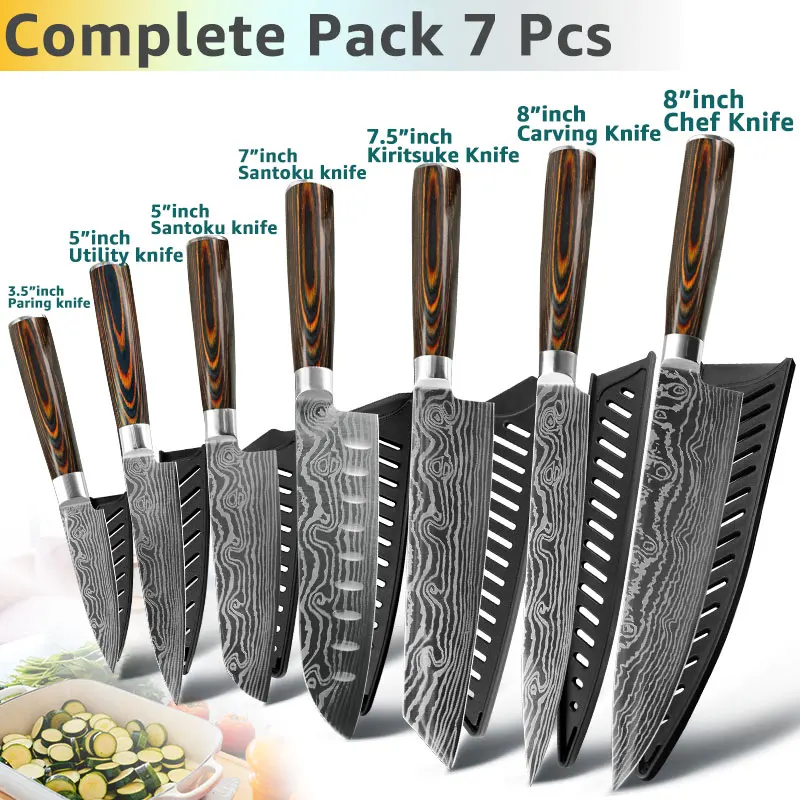 7 pcs set