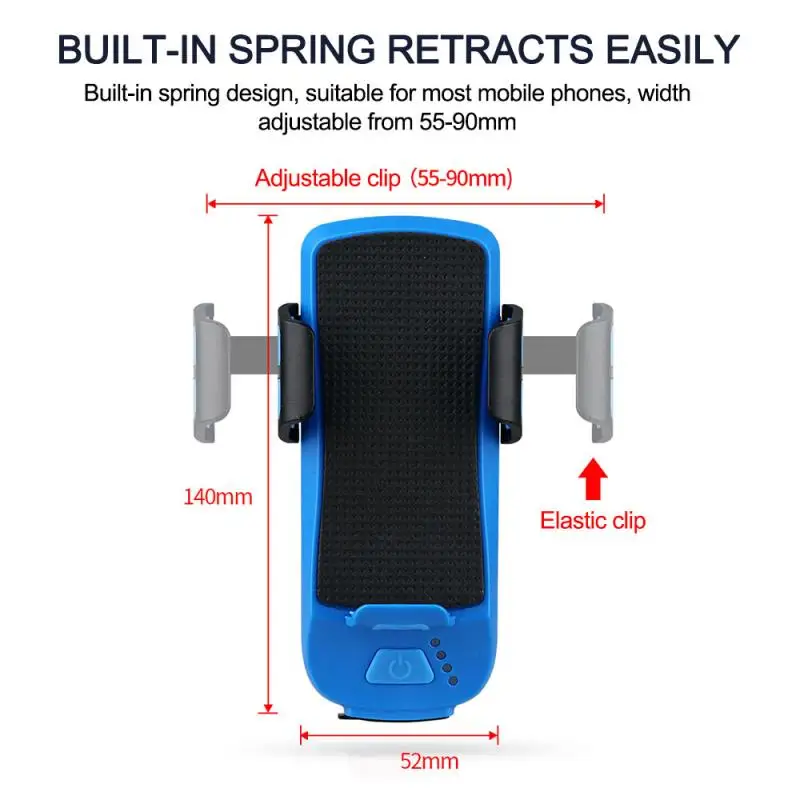4 in 1 Multi-function Bike Light 2* T6 LED USB Rechargeable Bike Headlight Phone Holder Horn 4000mah Power Bank Bicycle Lamp
