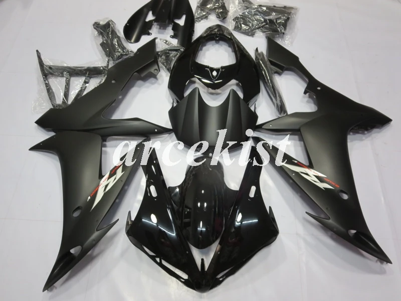 ABS литья под давлением мотоцикл обтекатели комплект подходит для YAMAHA YZF-R1 2004 2005 2006 R1 04 05 06 корпус набор черный глянцевый матовый