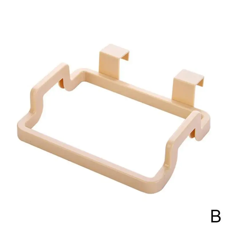 1 шт. креативный складной подвесной шкаф вешалка для хранения мусора мешок держатель мусорный бак кухня - Цвет: B