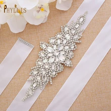 

S02 Luxury Rhinestone Belt for Wedding Dress Decorative Belts for Women Jewel Diamond Belt Crystal Bridal Sash Formal Wear Belts