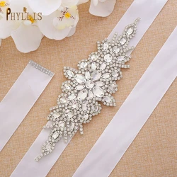 S02 Luxury Rhinestone Belt for Wedding Dress Decorative Belts for Women Jewel Diamond Belt Crystal Bridal Sash Formal Wear Belts