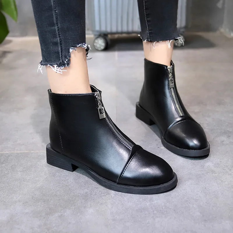 Round Toe Med Heel Boots Sexy Thigh High Heels High Sexy Booties Ladies Rock Shoes Woman Clogs Platform Zipper Luxury Designer