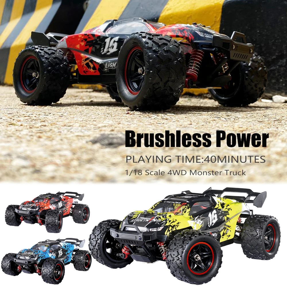 HS RC Car 18421 18422 18423 1/18 2.4G Brushless High Speed Off Road Vehicle Models Full Proportional Toys Gift For Kid | Игрушки и хобби