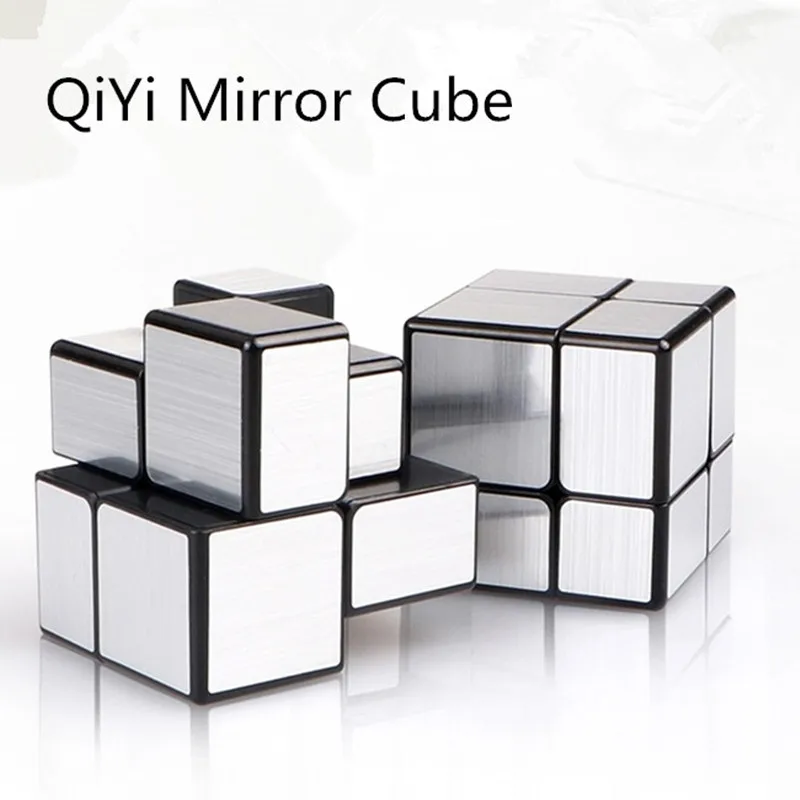 

2x2 QiYi Magic Mirror Cubes Cast Coated Puzzle 2x2 Cube Professional Speed Magic Cube Magico Education Toys For Children