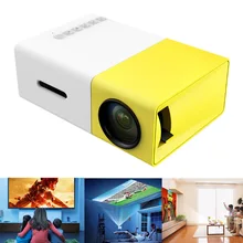 YG300 Mini LED Projector 480x272 Pixels Supports 1080P HDMI USB Audio Media Players Portable Home Office Mobile Phone Projector