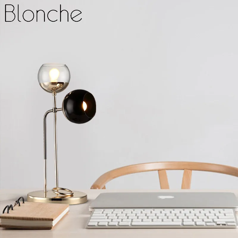 Современная настольная лампа Blonche, железный художественный светодиодный настольный светильник для гостиной, спальни, прикроватные светильники для домашнего декора, креативный металлический светильник