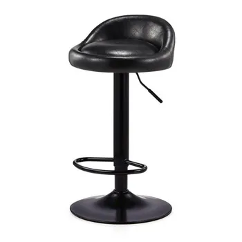 

Bar Chair Modern Simple Bar Chair Lift And Rotate Front Desk Backrest Chair Household High Stand Bar Stool