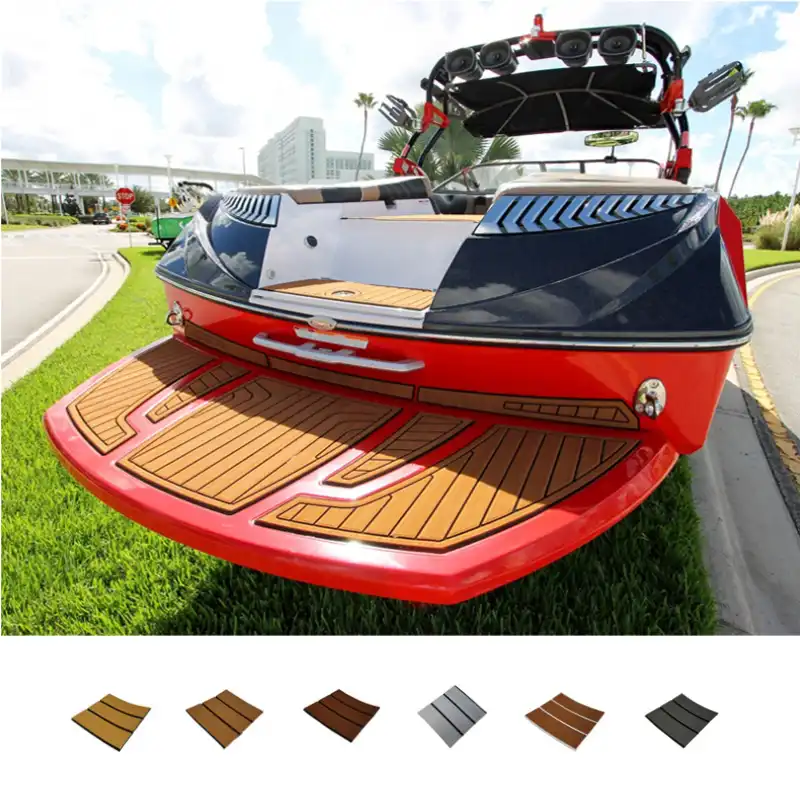 2400*600*6mm Self Adhesive Boat Foam Teak Decking EVA Foam Marine Flooring Yacht Decking Sheet
